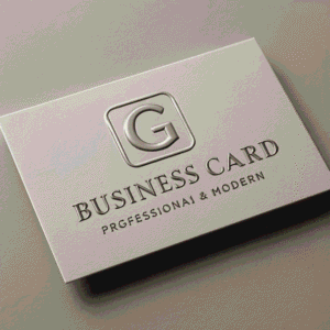 3D Embossed Pasting Business Card